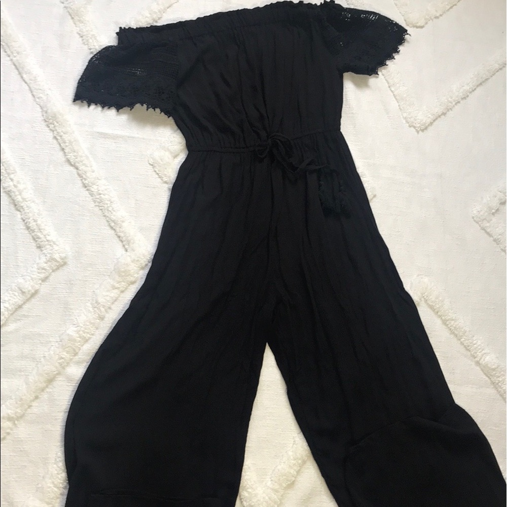 Hint of Blush Black Jumpsuit